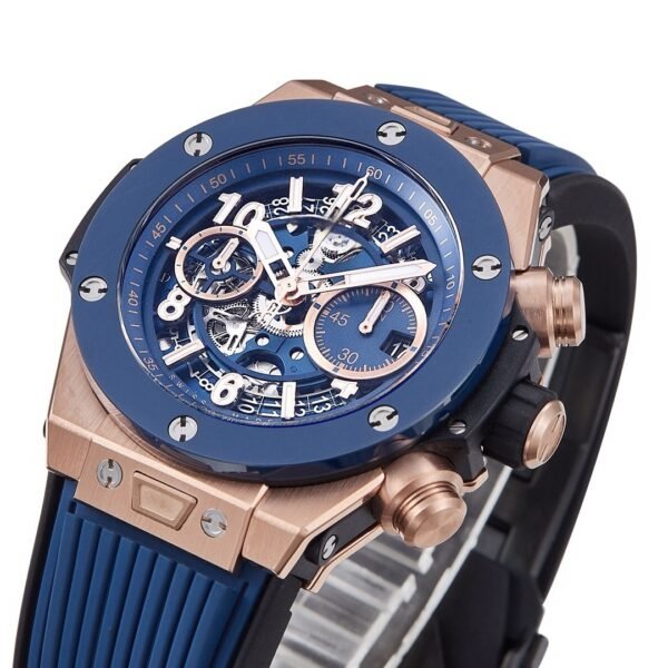 Hublot Big Bang Unico 42mm rose gold Blue ceramic Clone