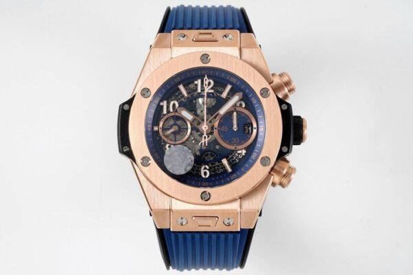 Hublot Big Bang Unico 42mm rose gold Blue Dial SUPER CLONE