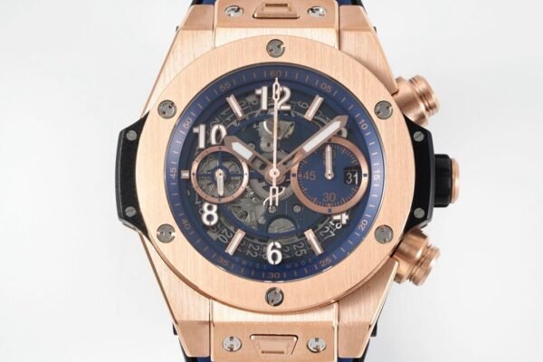 Hublot Big Bang Unico 42mm rose gold Blue Dial SUPER CLONE