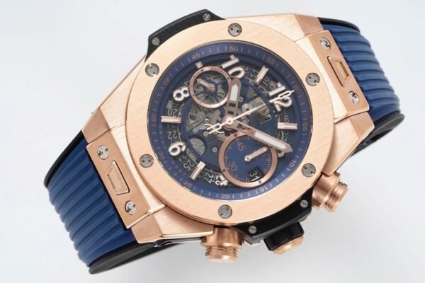 Hublot Big Bang Unico 42mm rose gold Blue Dial SUPER CLONE