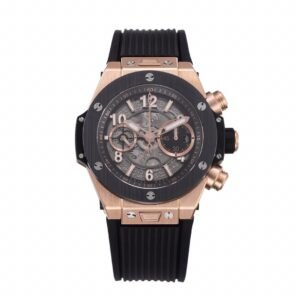 Best 1:1 Super Clone BBF Factory 42mm 18K Gold Plated Ceramic Skeleton Flyback Chronograph