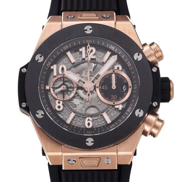 Best 1:1 Super Clone BBF Factory 42mm 18K Gold Plated Ceramic Skeleton Flyback Chronograph