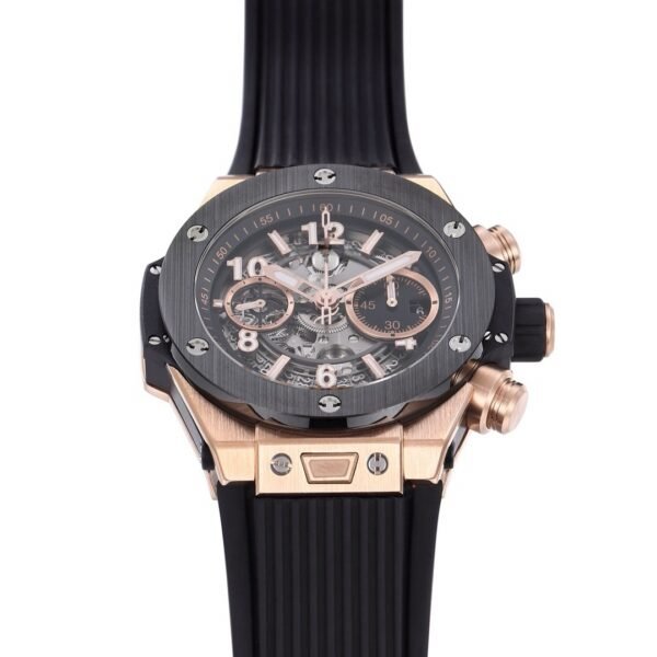 Best 1:1 Super Clone BBF Factory 42mm 18K Gold Plated Ceramic Skeleton Flyback Chronograph