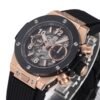 Best 1:1 Super Clone BBF Factory 42mm 18K Gold Plated Ceramic Skeleton Flyback Chronograph