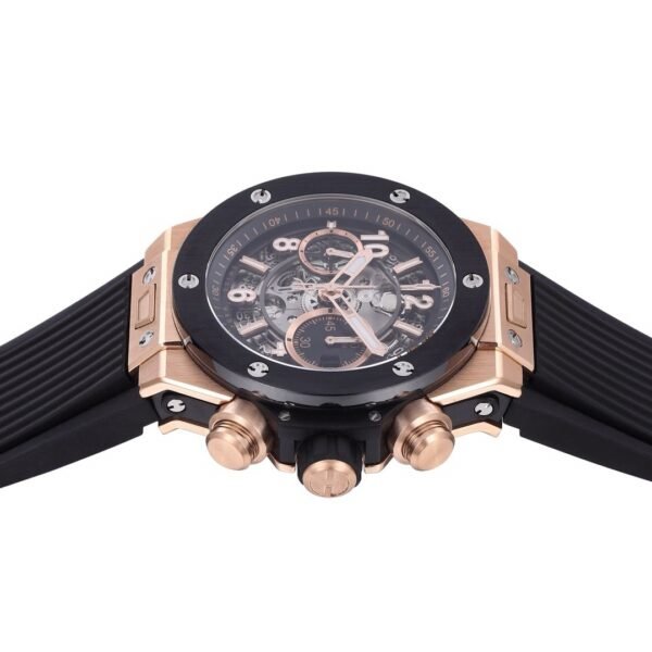 Best 1:1 Super Clone BBF Factory 42mm 18K Gold Plated Ceramic Skeleton Flyback Chronograph