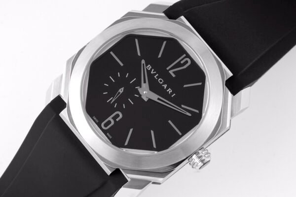 BV Factory Bvlgari Octo Finissimo 40mm Black Dial Rubber Starp