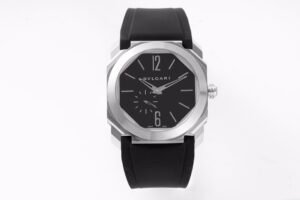 BV Factory Bvlgari Octo Finissimo 40mm Black Dial Rubber Starp