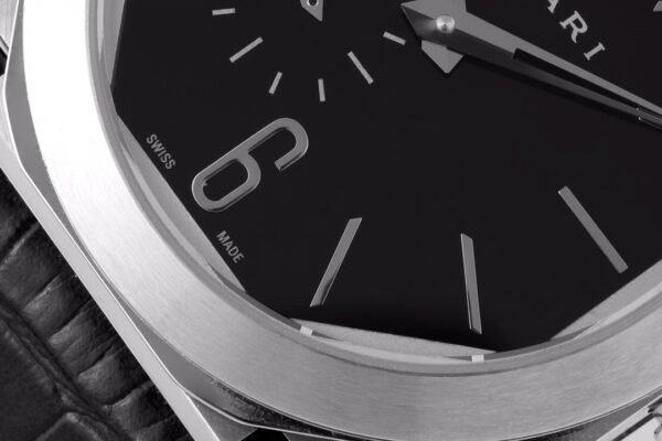 BV Factory Bvlgari Octo Finissimo 40mm Black Dial Leather Starp