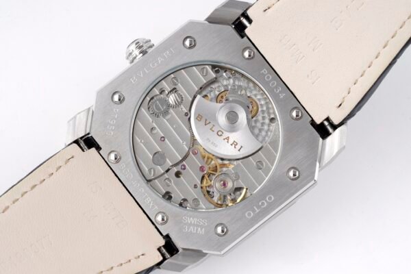 BV Factory Bvlgari Octo Finissimo 40mm Black Dial Leather Starp