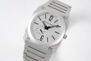 BV Factory Bvlgari Octo Finissimo Silver Dial Steel Bracelet