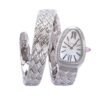 BV Factory Bvlgari Serpenti Spiga super clone (21) Best 1:1 Super Clone White Mother of Pearl Dial Diamond Bezel