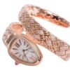 Bvlgari Serpenti Spiga Rose Gold Mother of Pearl Dial diamond bezel
