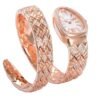 Bvlgari Serpenti Spiga Rose Gold Mother of Pearl Dial diamond bezel