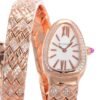 Bvlgari Serpenti Spiga Rose Gold Mother of Pearl Dial diamond bezel