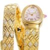 35mm curved ceramic snake head case Bvlgari Serpenti Spiga clone