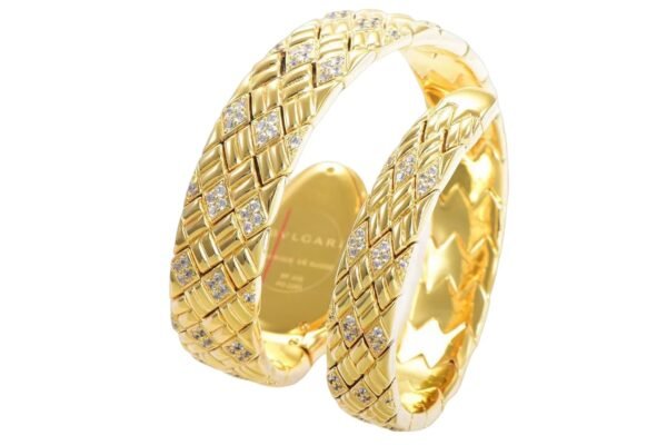 35mm curved ceramic snake head case Bvlgari Serpenti Spiga clone