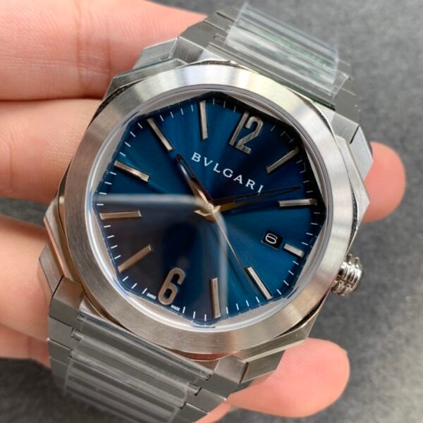 BV Factory Bvlgari Octo Solotempo 41mm Blue Dial