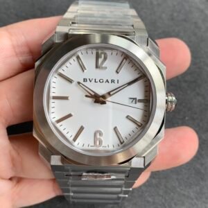 BV Factory Bvlgari Octo Solotempo 41mm White Dial