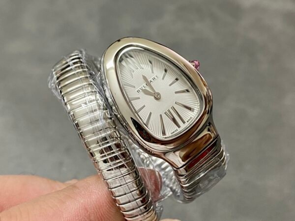 BVLGARI Serpenti Tubogas silver opaline dial super clone