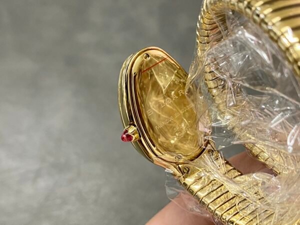 Bvlgari Serpenti Tubogas 18K Yellow Gold Single‑Spiral Diamond