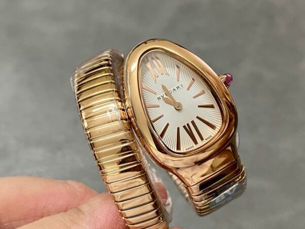 Bvlgari Serpenti Tubogas 18K Rose Gold Single Spiral Super Clone BV Factory