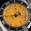 Breitling Superocean Automatic 42 Yellow Dial Steel bracelet