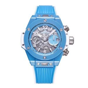 HUBLOT BIGBANG UNICO TIFFANY BLUE CERAMIC WATCH BBF