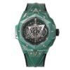 hublot big bang sang bleu II full green ceramic chronograph watch