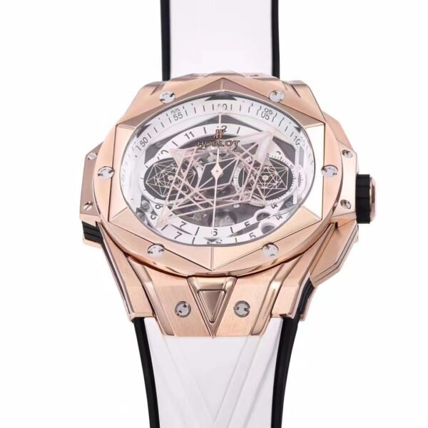 Sang Bleu II 45mm titanium white skeleton dial BBF super clone
