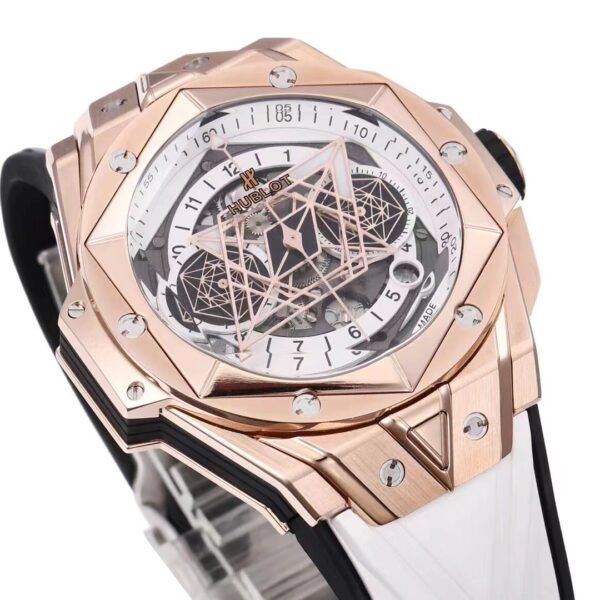 Sang Bleu II 45mm titanium white skeleton dial BBF super clone