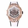 Sang Bleu II 45mm titanium white skeleton dial BBF super clone