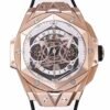Sang Bleu II 45mm titanium white skeleton dial BBF super clone