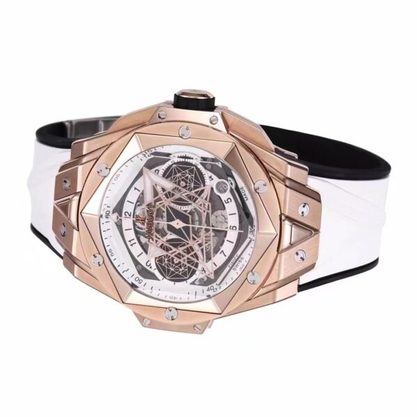 Sang Bleu II 45mm titanium white skeleton dial BBF super clone