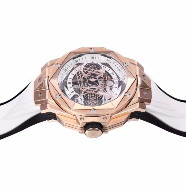 Sang Bleu II 45mm titanium white skeleton dial BBF super clone