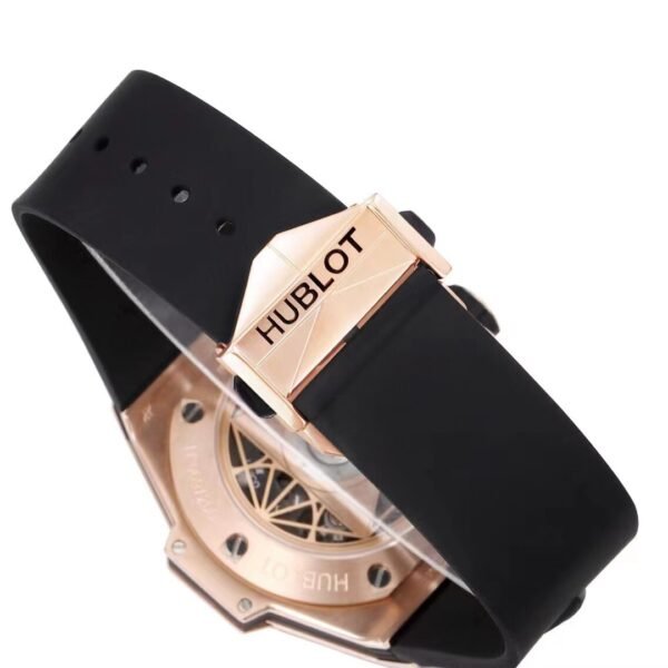 Best 1:1 Super Clone BBF Factory 45mm 18K Rose Gold Case Black Ceramic Bezel Skeleton Dial Flyback Chronograph