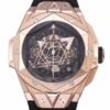 Best 1:1 Super Clone BBF Factory 45mm 18K Rose Gold Case Black Ceramic Bezel Skeleton Dial Flyback Chronograph