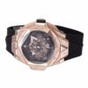 Best 1:1 Super Clone BBF Factory 45mm 18K Rose Gold Case Black Ceramic Bezel Skeleton Dial Flyback Chronograph