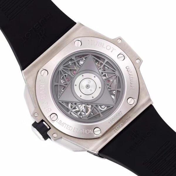 men watch transparent case back