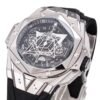 hub luxury wrist watch side profile view