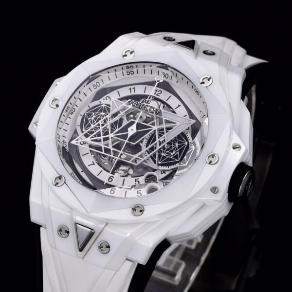 hub luxury wrist watch side profile view