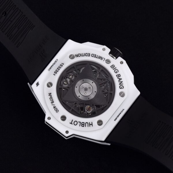 men watch transparent case back
