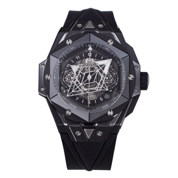 hublot big bang sang bleu II full black ceramic chronograph watch
