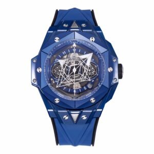 hublot big bang sang bleu II full blue ceramic chronograph watch
