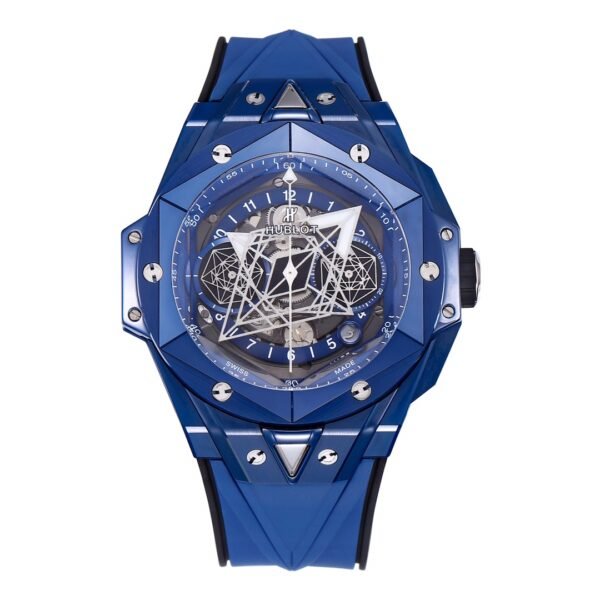 hublot big bang sang bleu II full blue ceramic chronograph watch