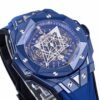 hub luxury wrist watch side profile view