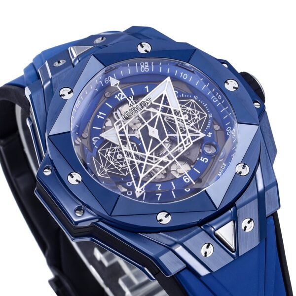 hub luxury wrist watch side profile view