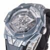 hub luxury wrist watch side profile view