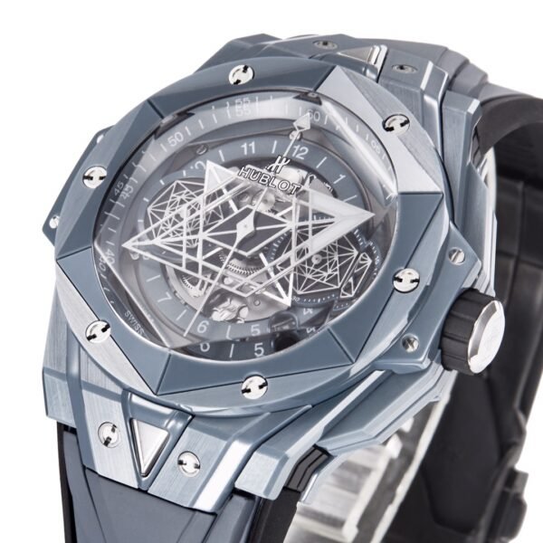 hub luxury wrist watch side profile view