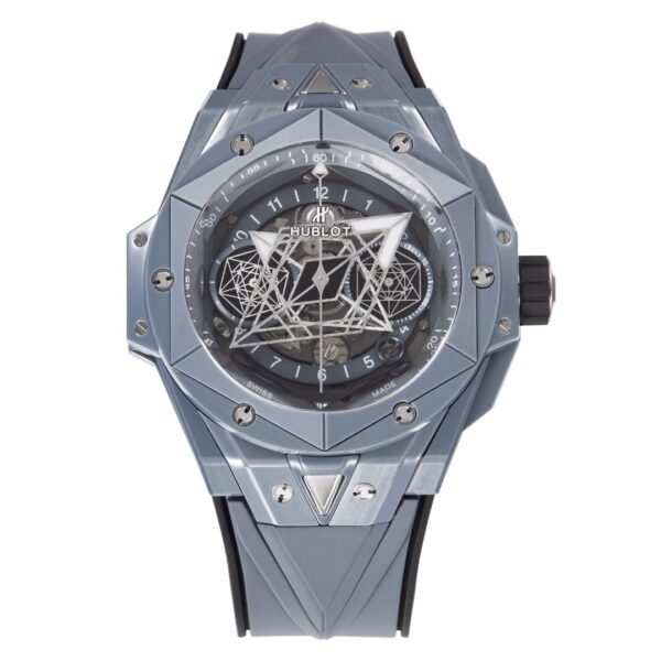 hublot big bang sang bleu II full grey ceramic chronograph watch