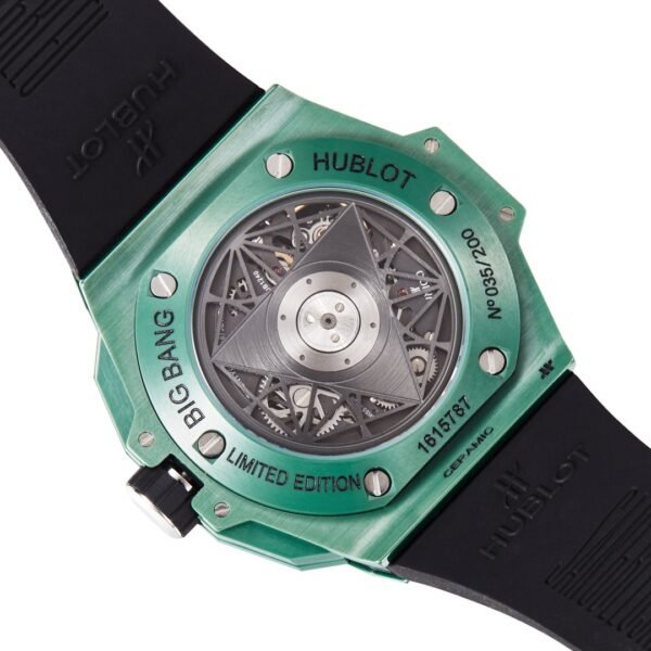 men watch transparent case back